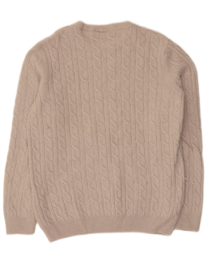 TIMBERLAND Pull Col Ras du Cou Homme Laine Beige Moyen