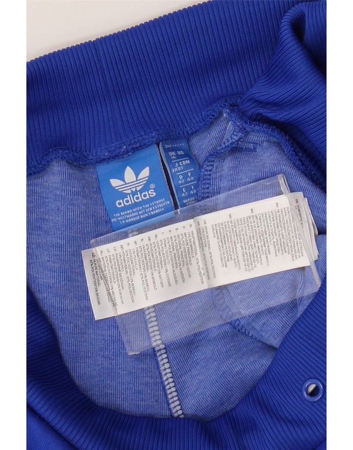 Adidas Pantalon de survêtement pour femme Joggers UK 16 Large Bleu Polyester