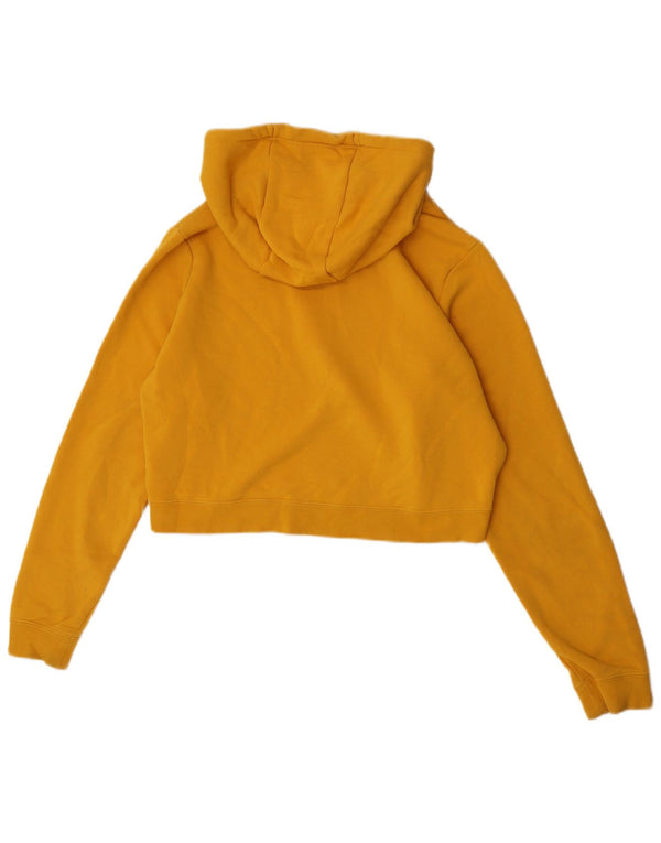 Nike Pull à capuche surdimensionné pour femme en coton jaune moyen UK 14