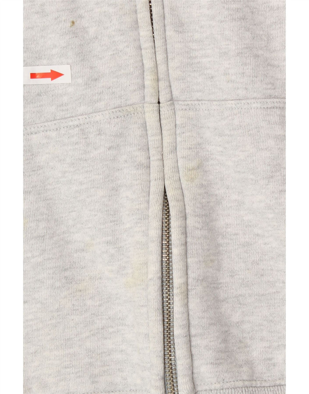Gap Pull à capuche zippé graphique pour femme, grand coton gris