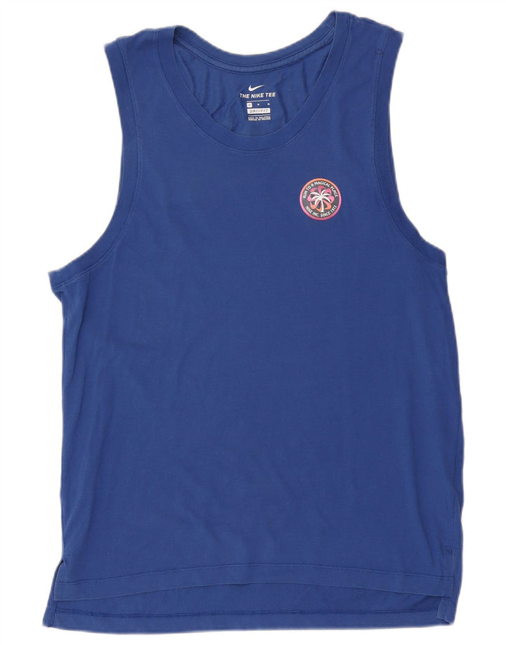 Débardeur graphique Nike Homme Bleu Moyen Coton