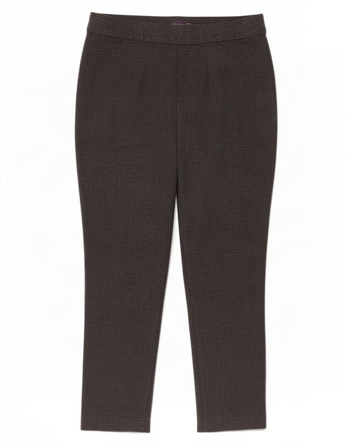 Marks & Spencer Pantalon slim pour femme UK 16 Large W32 L27 Gris pied-de-poule