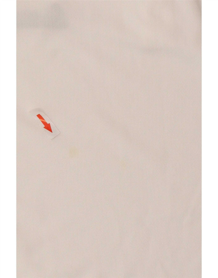 Nike Polo Dri Fit pour homme en polyester blanc Taille L