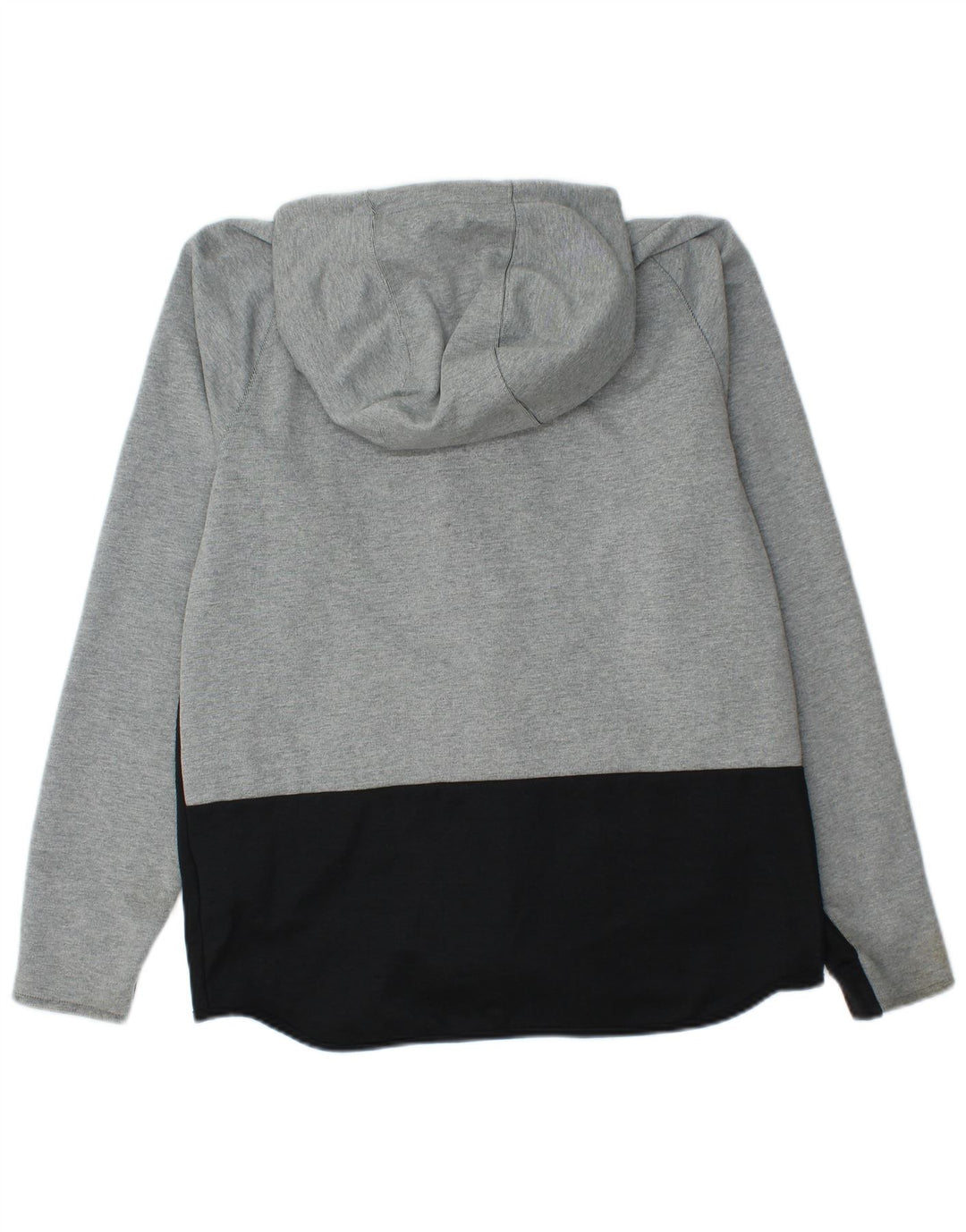 NIKE Pull à capuche zippé pour homme en coton color block gris moyen
