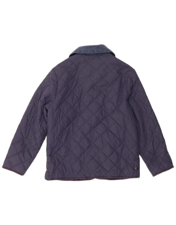 Jack Wills Veste matelassée pour femme UK 14 Medium Navy Blue Nylon