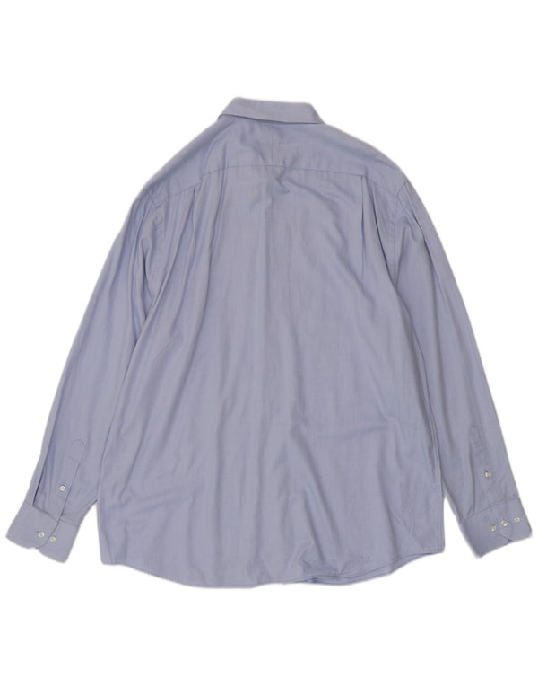 Pierre Cardin Chemise Homme Taille 17,5 XL Coton tacheté bleu
