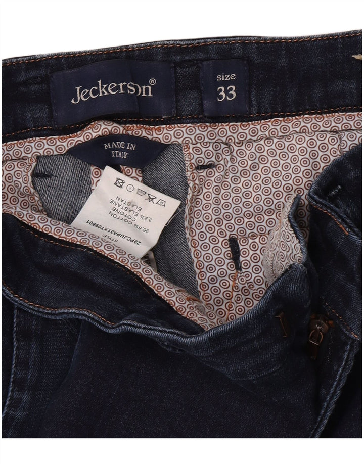 Jeckerson Jean Slim Femme W33 L33 Bleu Marine Coton