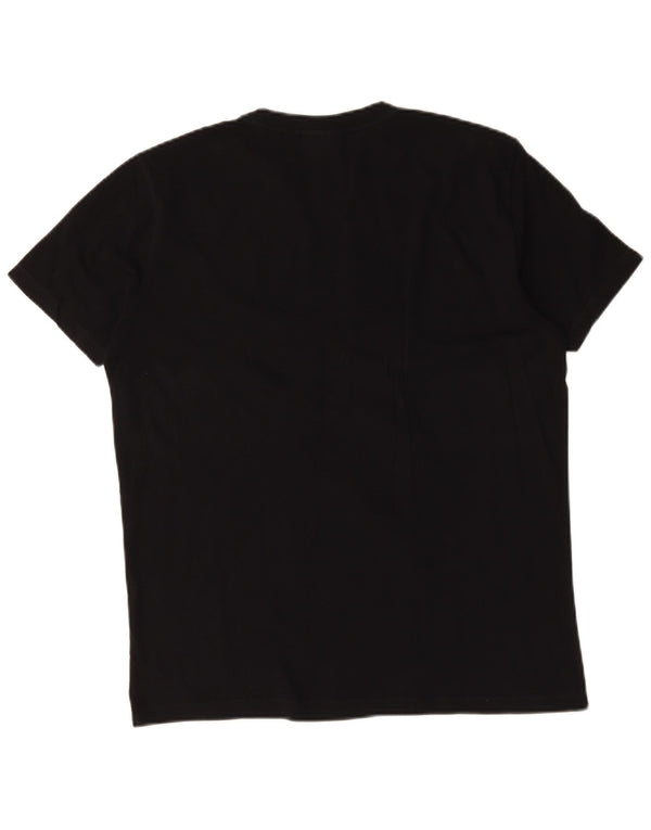 Hugo Boss Homme T-Shirt Graphique Haut Large Noir Colourblock