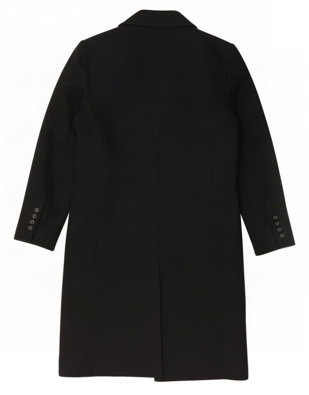 Zara Manteau croisé pour femme UK 14 Medium Noir Polyester