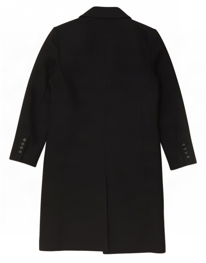 Zara Manteau croisé pour femme UK 14 Medium Noir Polyester