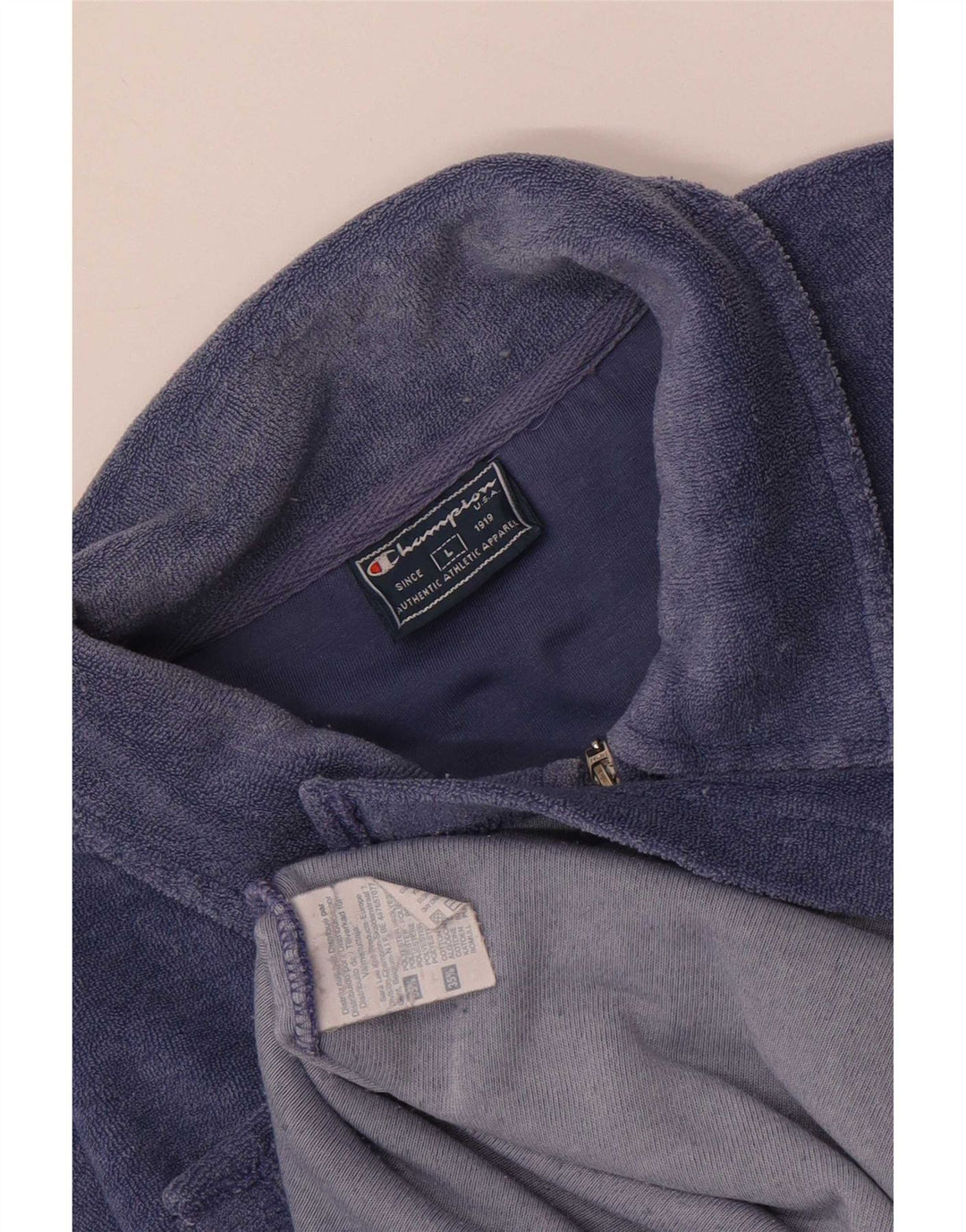 Champion Polo Velours Homme Grand Bleu Polyester