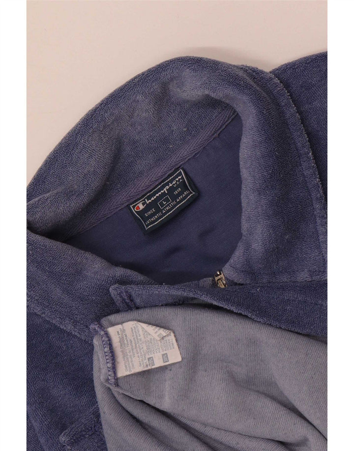 Champion Polo Velours Homme Grand Bleu Polyester