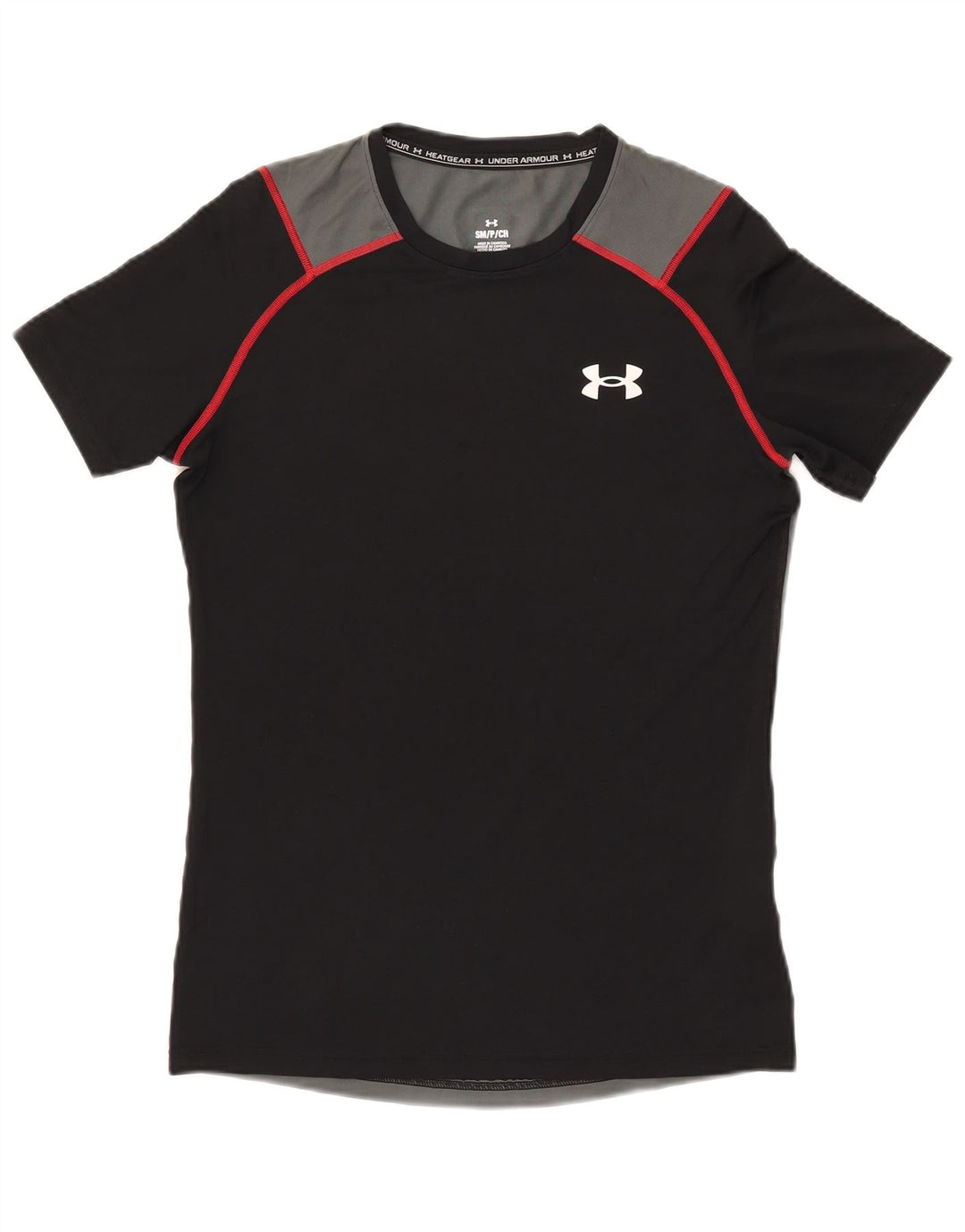 Under Armour T-Shirt Homme Haut Petit Noir Colorblock Polyester