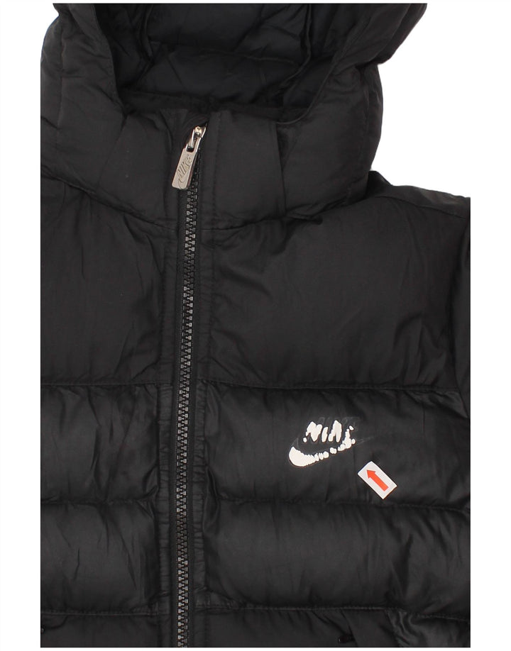 NIKE Veste matelassée à capuche pour garçon 5-6 ans Polyester noir moyen