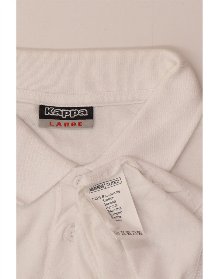 Kappa Polo Homme Grand Blanc Coton
