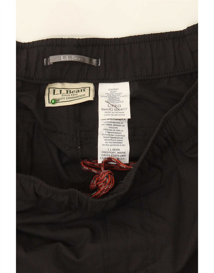 L.L.Bean Pantalon de survêtement pour homme Large Noir Polyester