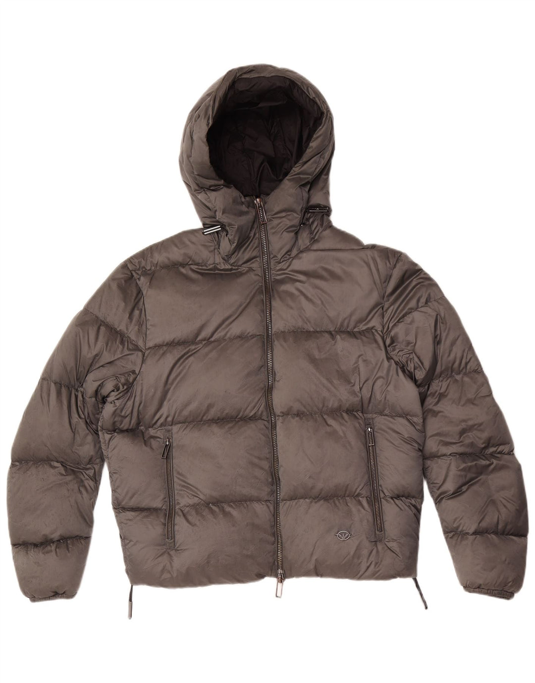 Emporio Armani Veste matelassée à capuche IT 50 Gris Moyen Polyamide Homme