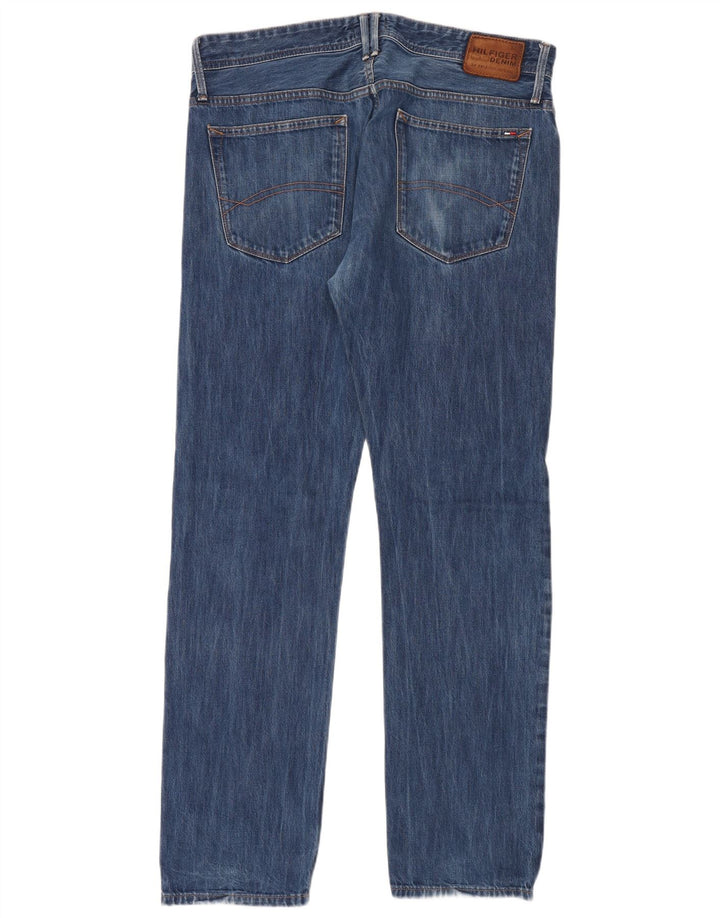 TOMMY HILFIGER Jean Droit Homme W36 L34 Bleu Coton