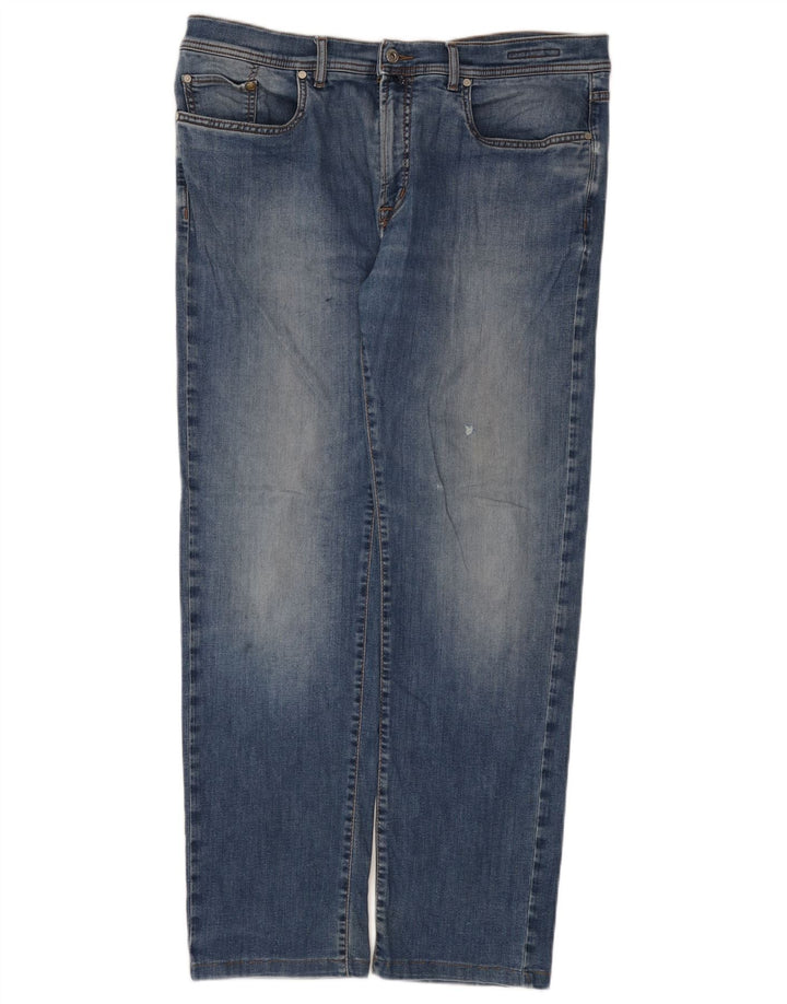 Pierre Cardin Jean droit homme W38 L32 bleu coton