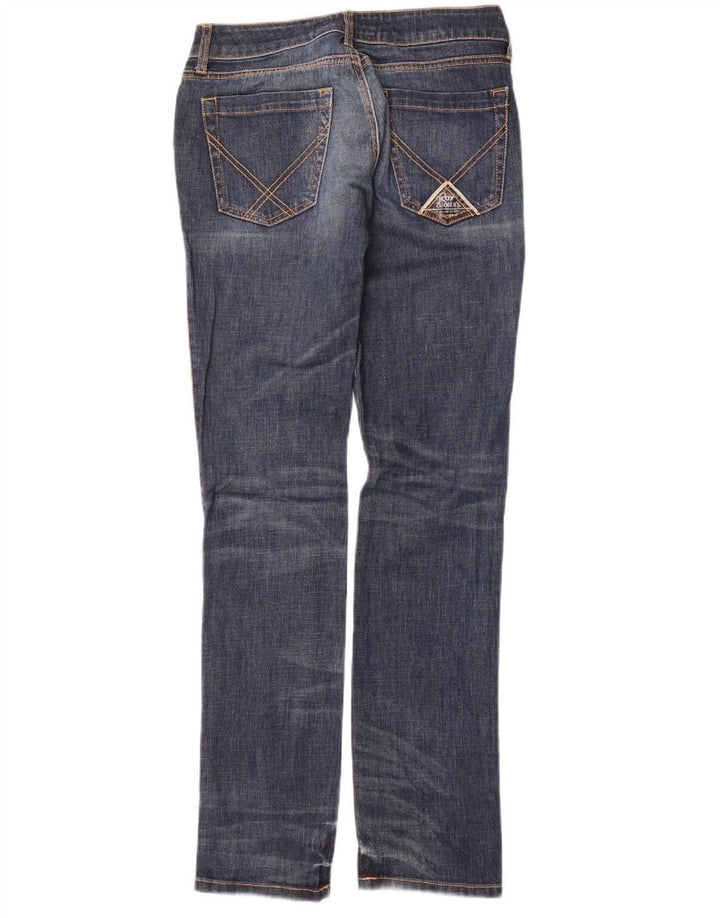 ROY ROGERS Womens Straight Jeans IT 42 Medium W29 L34 Navy Blue Cotton