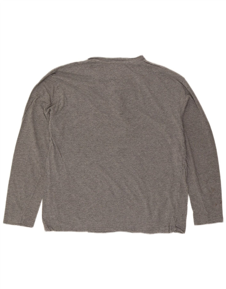 IZOD Haut Homme Manches Longues Grand Gris Coton