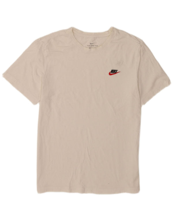 Nike T-Shirt Homme Blanc Moyen Coton