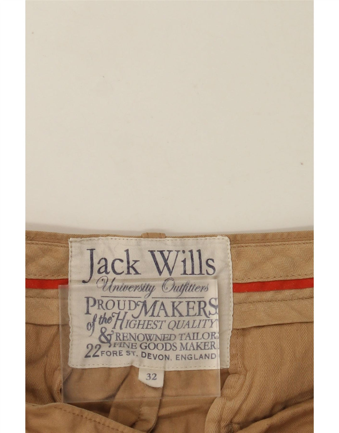 JACK WILLS Short Chino Homme W32 Coton Beige Moyen