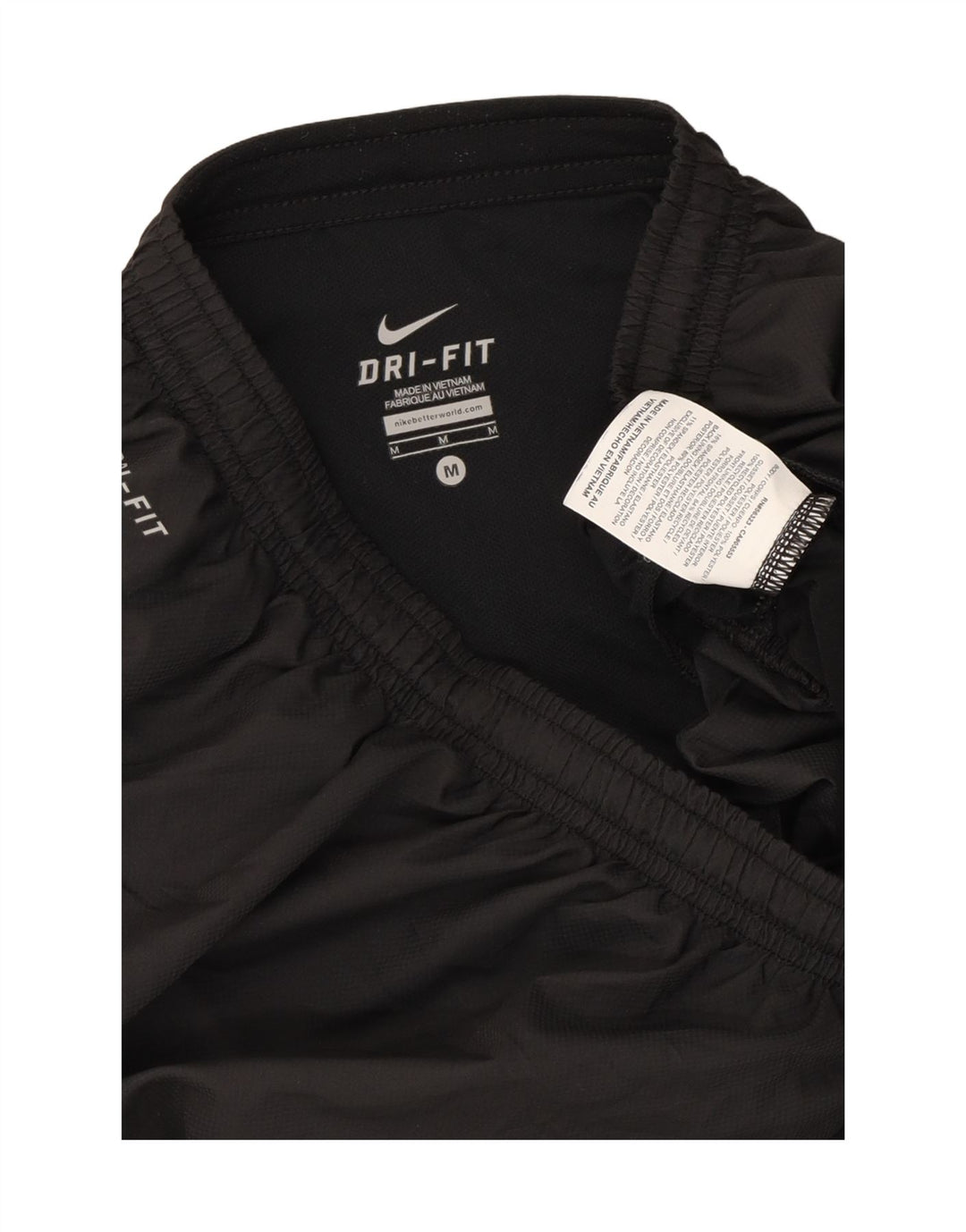 Nike Short de sport Dri Fit pour homme en polyester rayé noir moyen