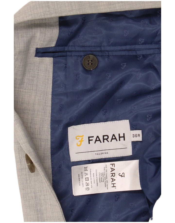 Farah Veste Blazer 2 Boutons Homme UK 36 Petit Gris Polyester