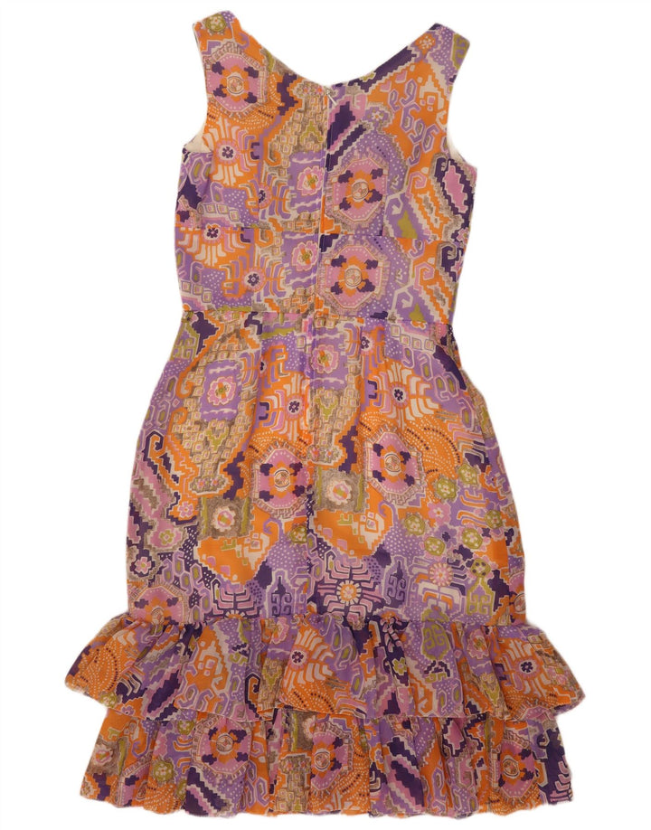 Murek Robe fourreau sans manches pour femme EU 40 Violet moyen géométrique