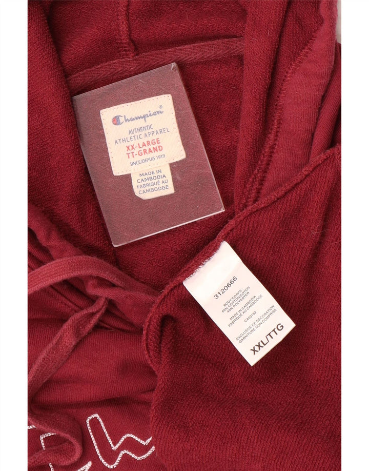 CHAMPION Pull à capuche graphique pour homme 2XL en coton marron