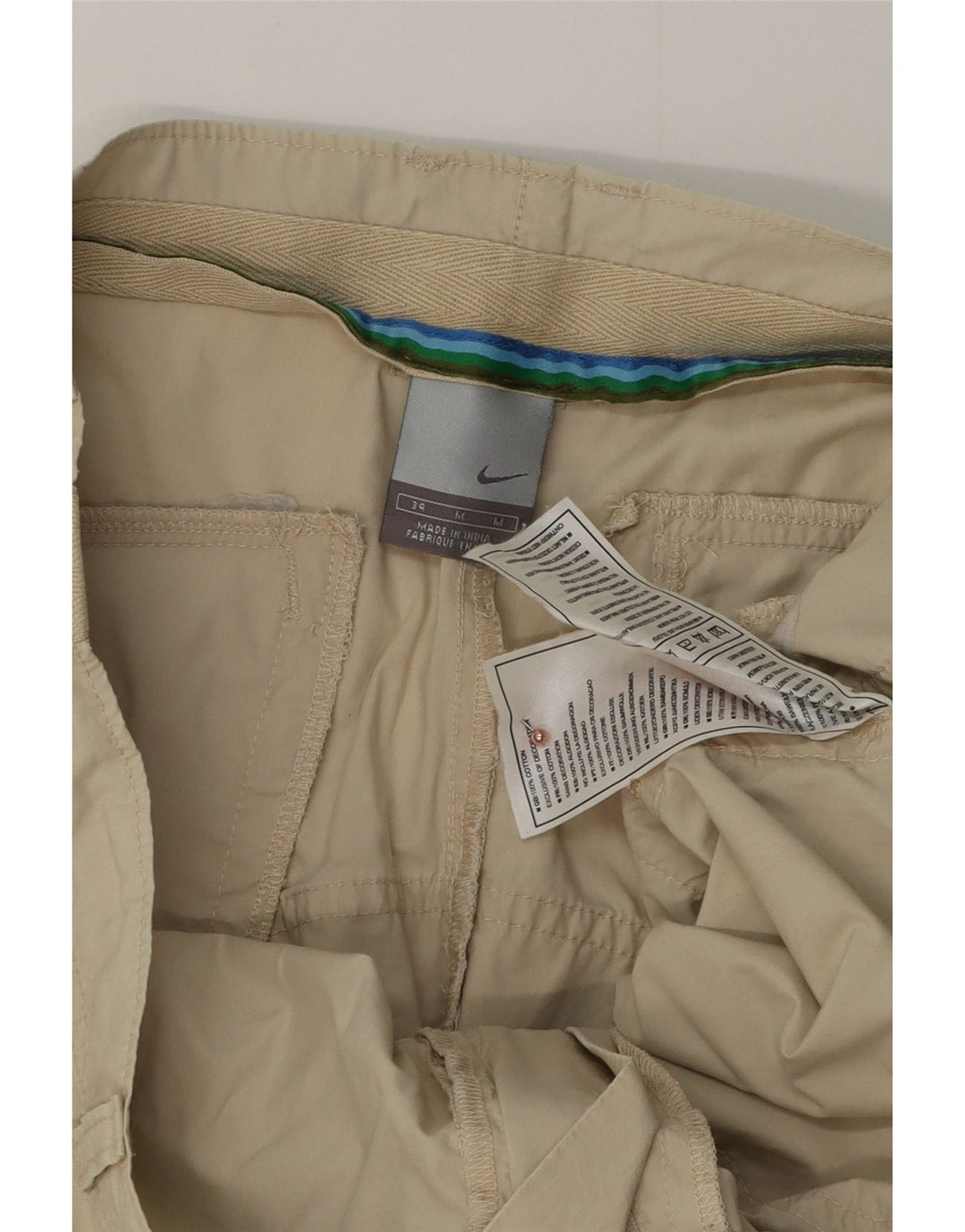 Short Nike W34 en coton vert moyen pour homme