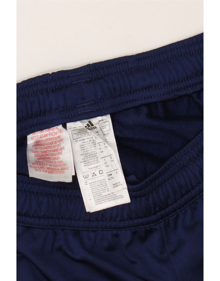 Pantalon de survêtement Adidas garçon 15-16 ans bleu marine polyester