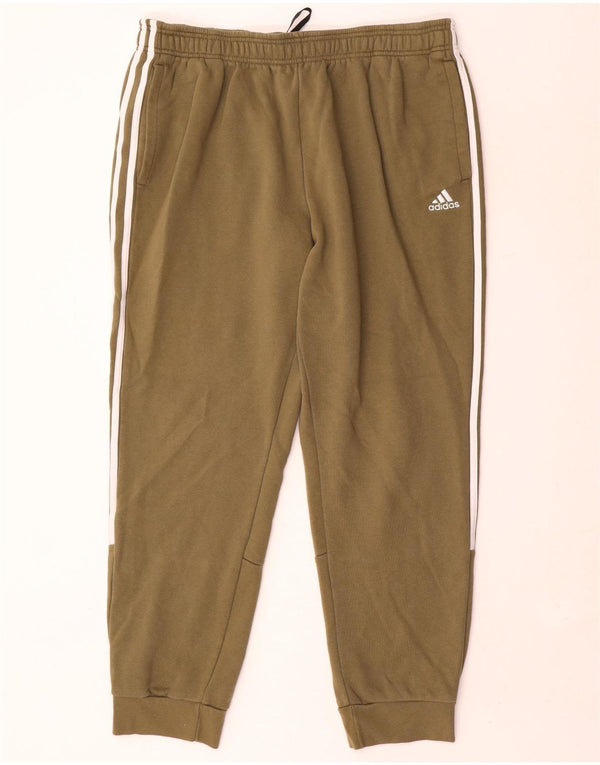 Adidas Pantalon de survêtement pour homme Joggers XL Kaki Coton