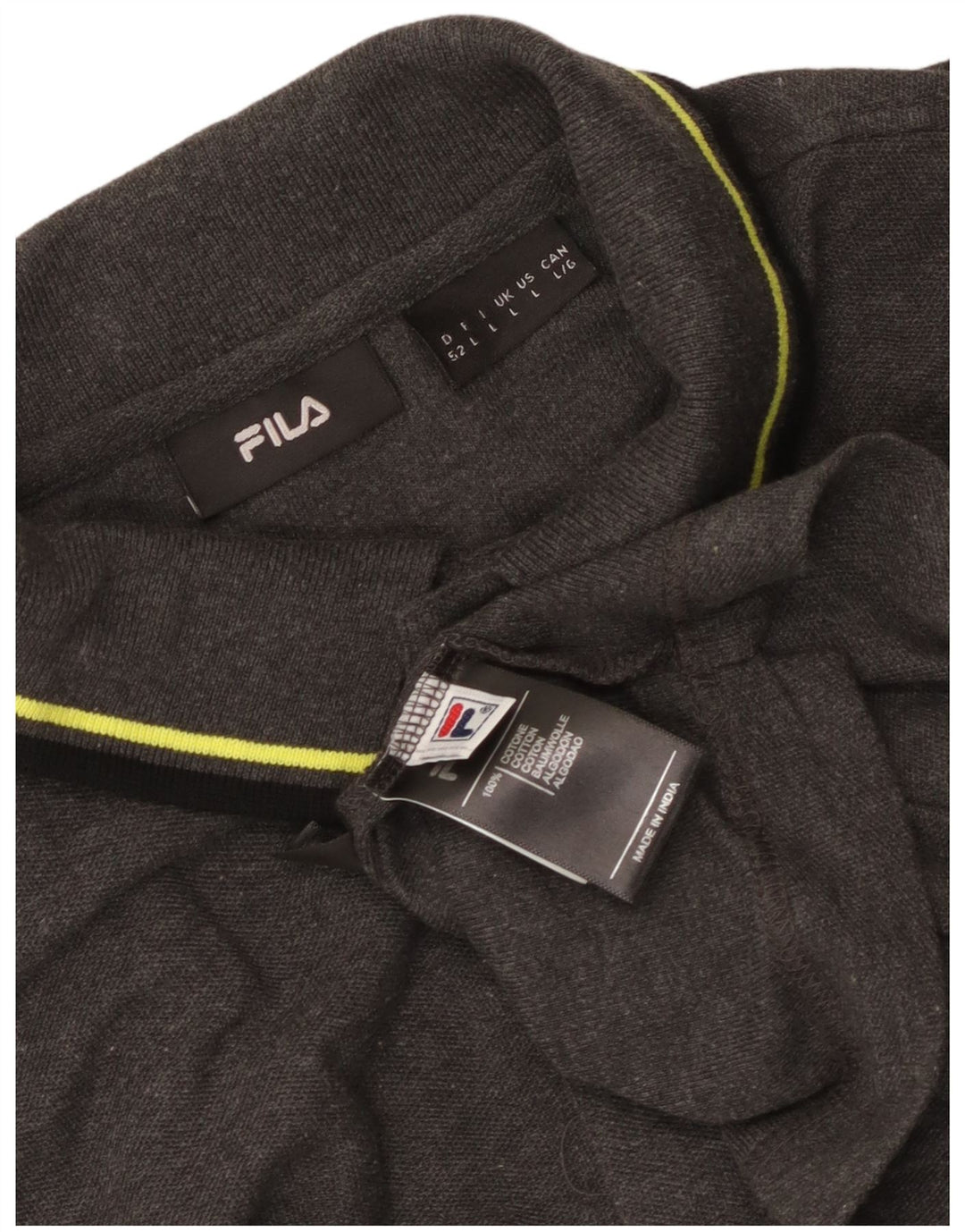 Fila Polo Homme Grand Gris Coton