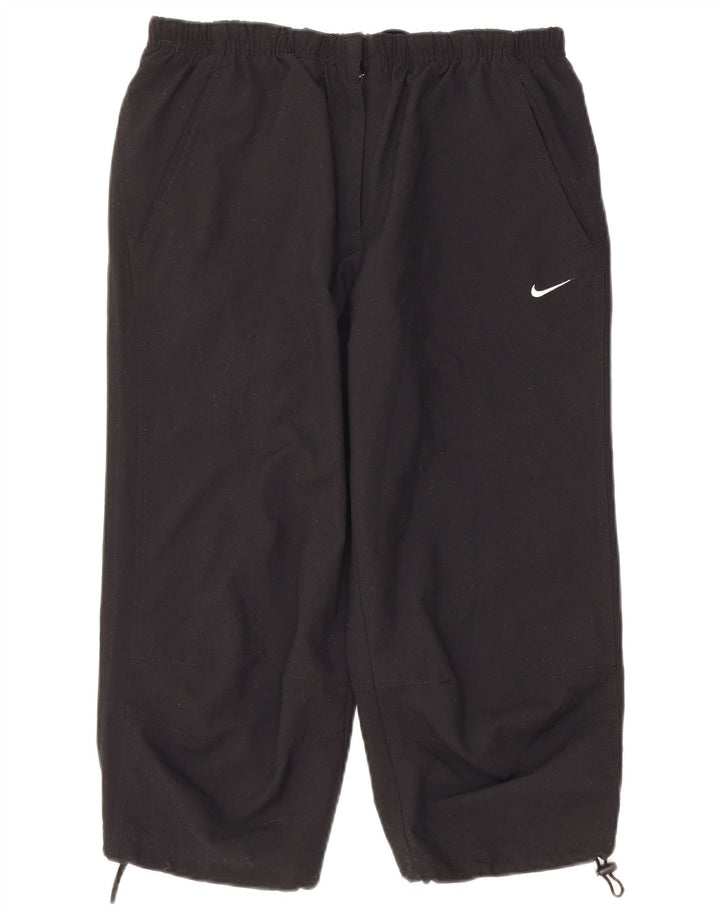Pantalon de survêtement Nike Femme Capri UK 10/12 Noir Moyen Polyester