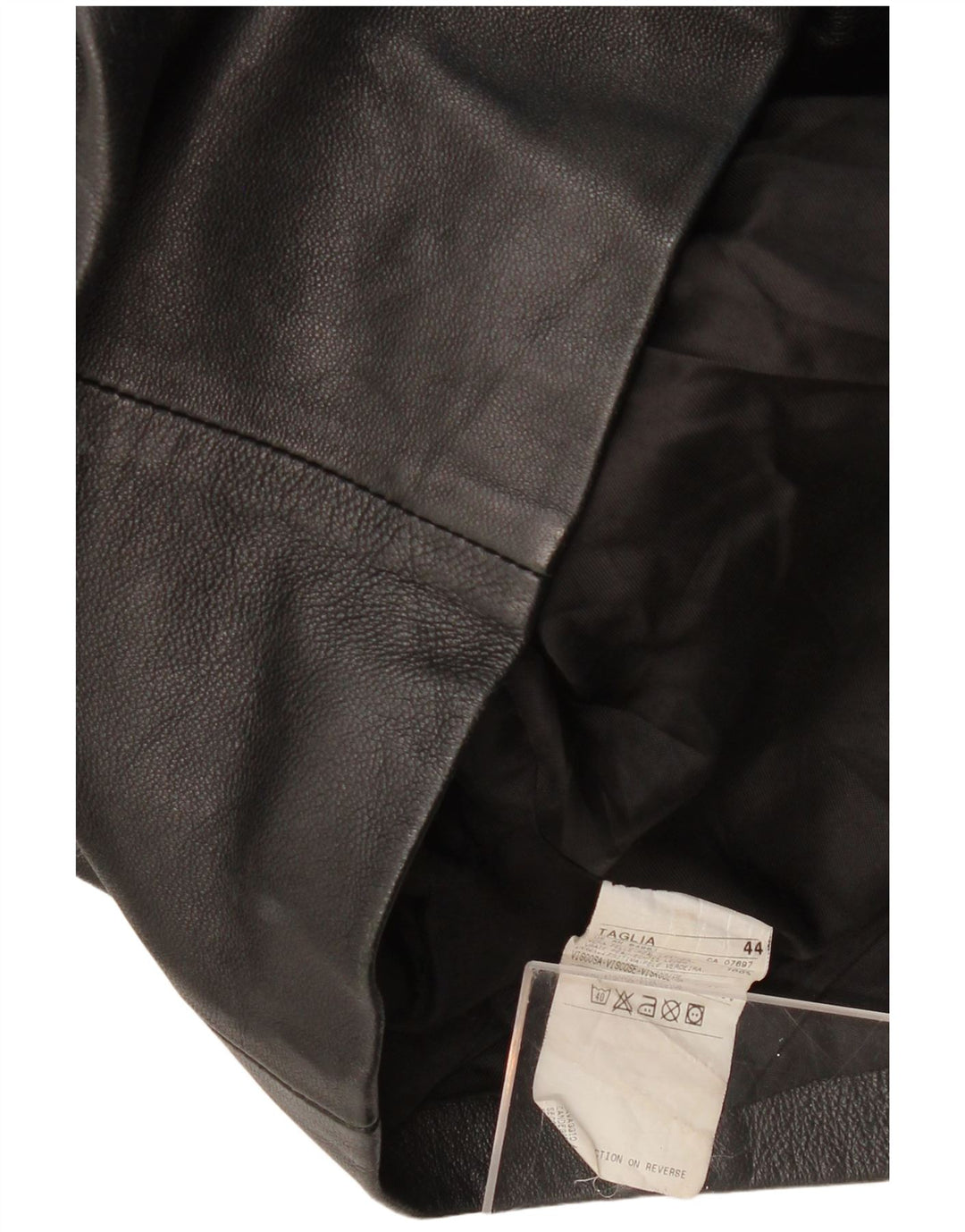 SISLEY Veste blazer en cuir à 2 boutons pour femme IT 44 Cuir noir moyen