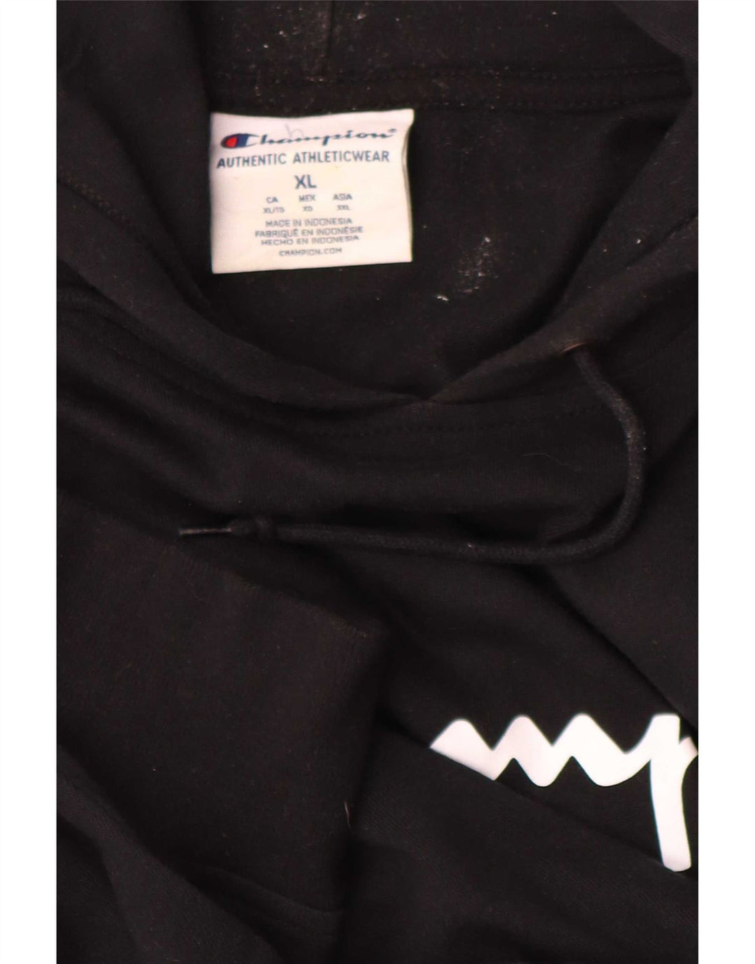 Champion Pull à capuche graphique pour homme XL Noir