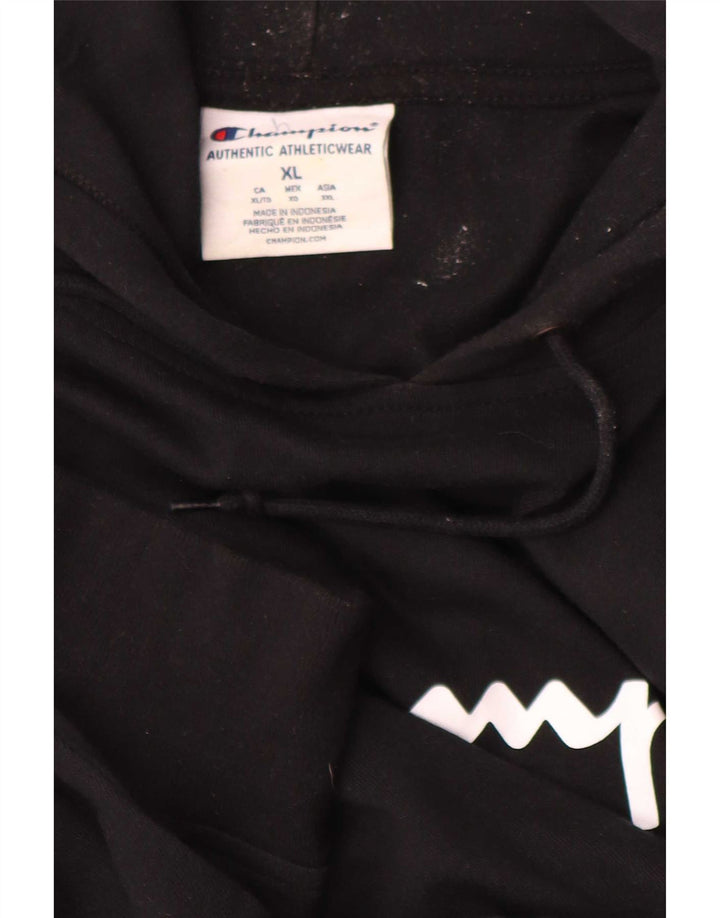 Champion Pull à capuche graphique pour homme XL Noir