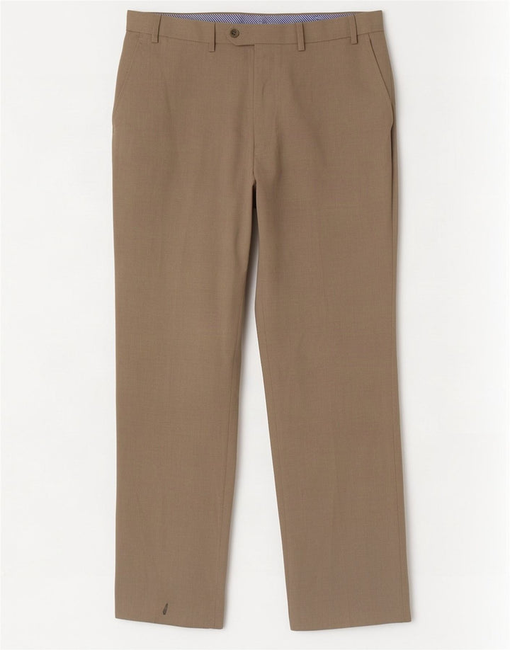 Marks & Spencer Pantalon de Costume Droit Homme W38 L33 Beige Polyester