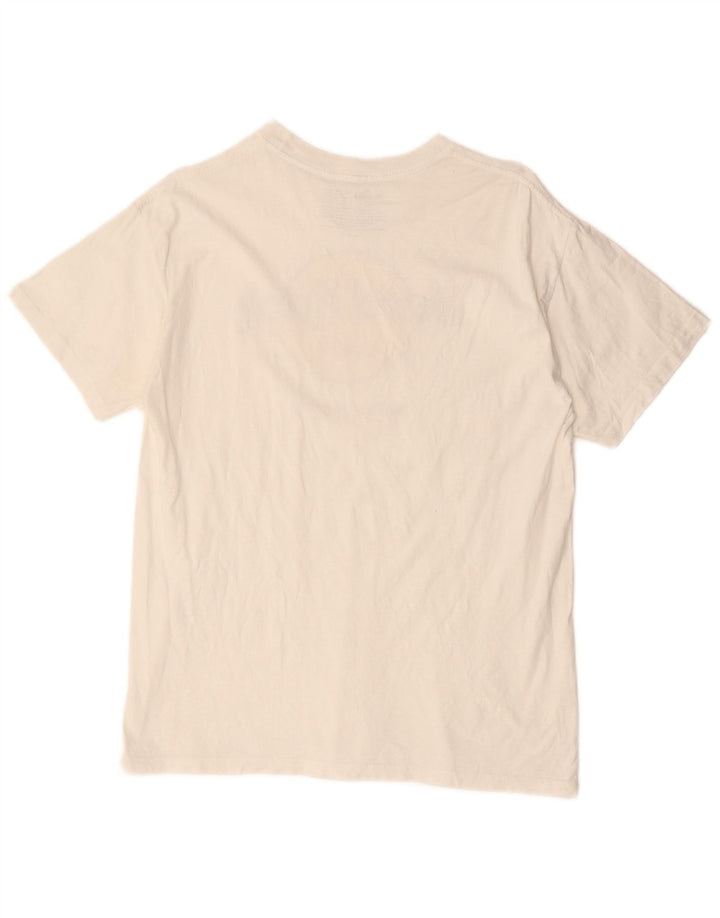 HARD ROCK CAFE T-shirt graphique pour femme UK 14 Coton blanc moyen