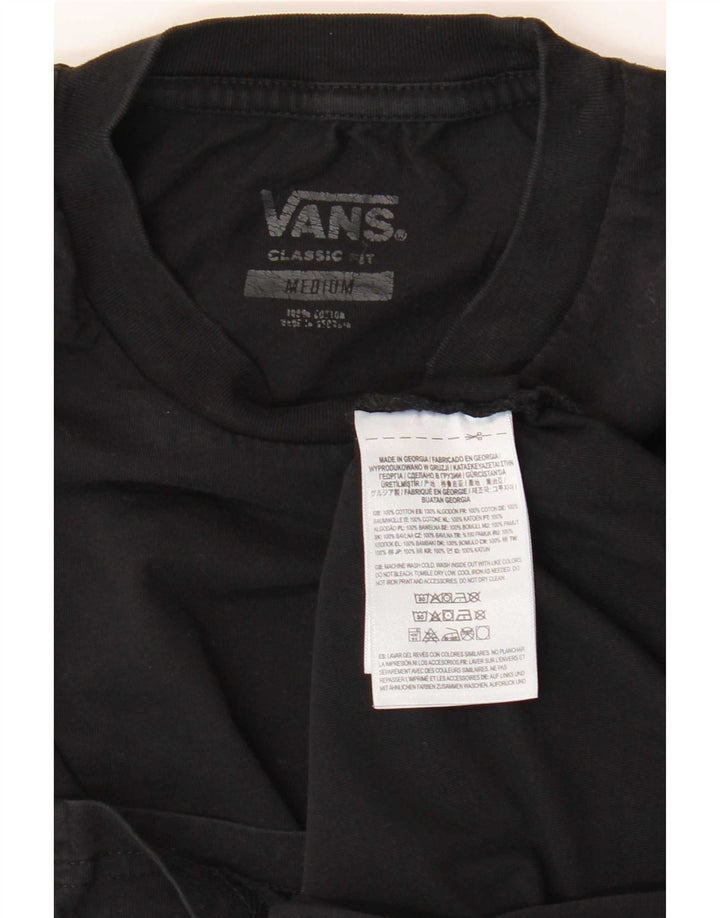 Vans T-shirt coupe classique pour homme en coton noir moyen