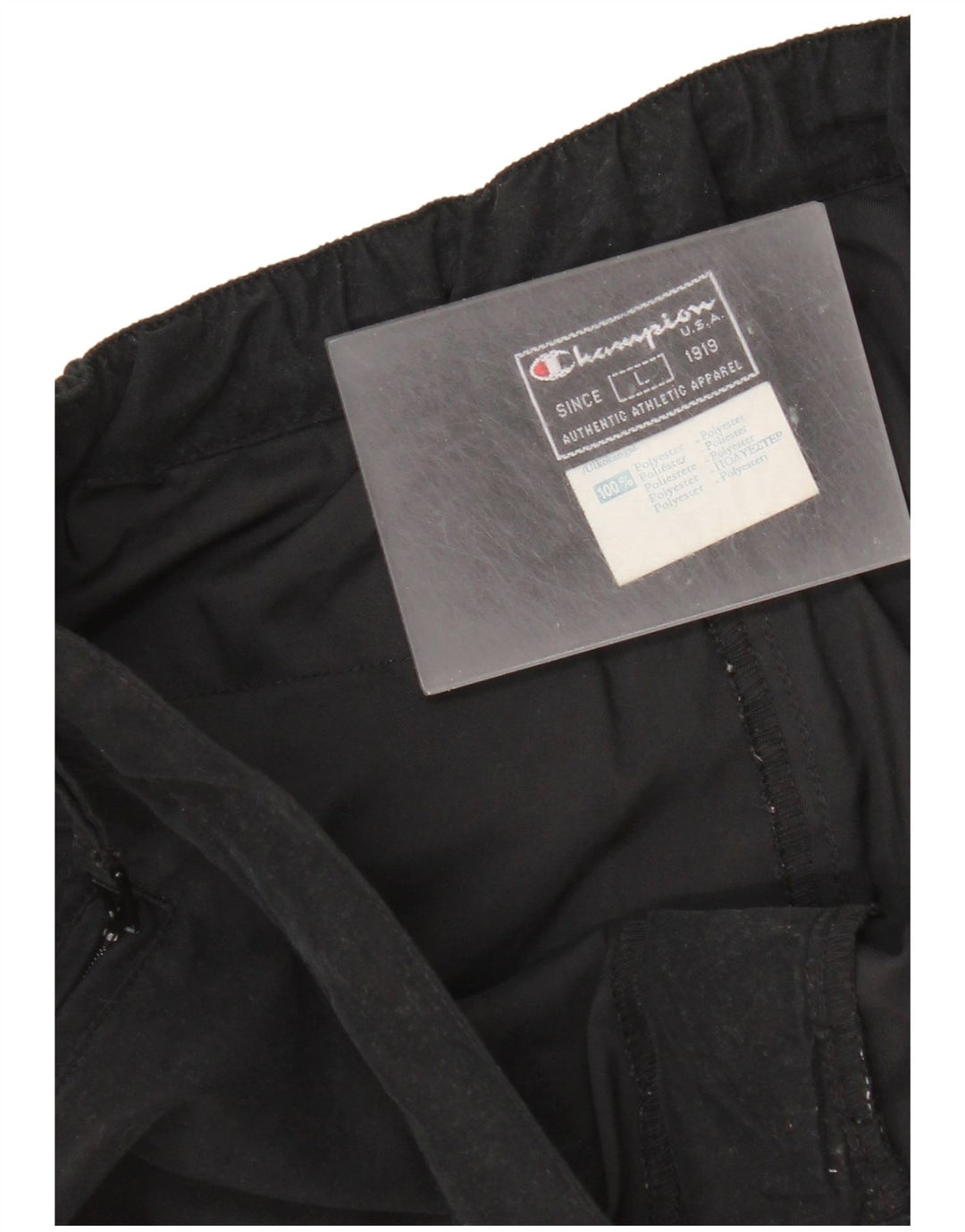 Champion Pantalon Chino Droit Femme Large W32 L32 Noir Polyester