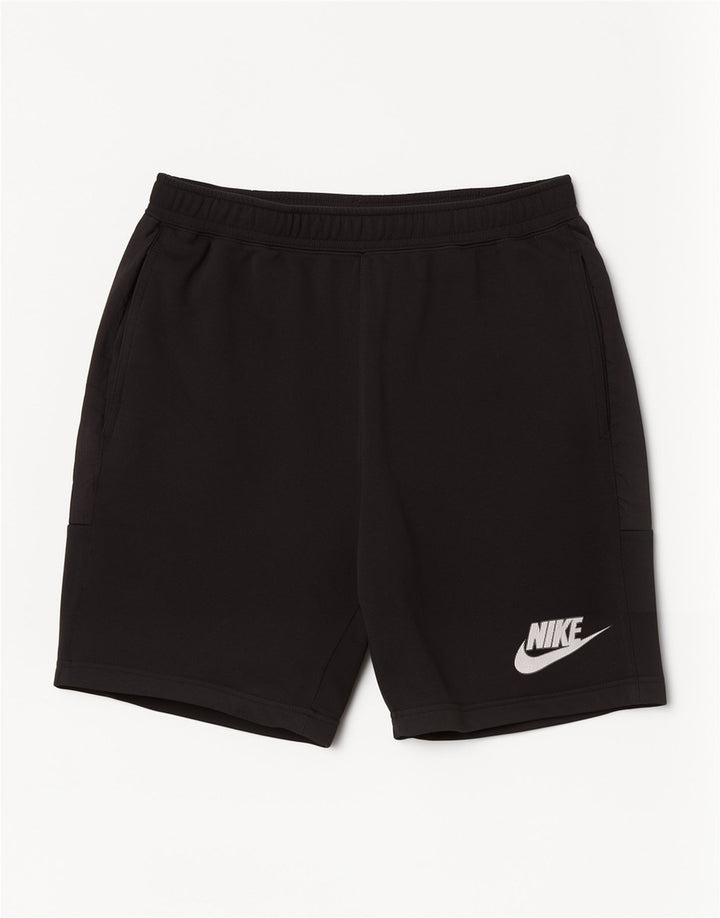 Nike Short de sport graphique pour homme en coton noir Taille L