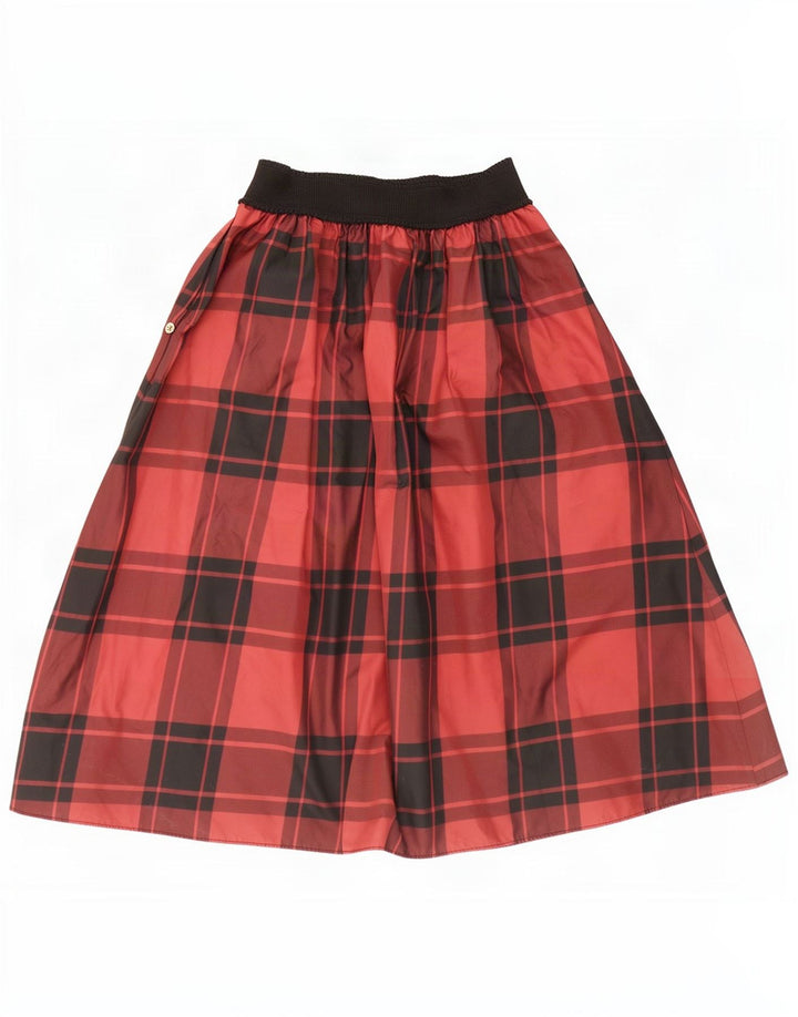 Penny Black Jupe évasée pour femme Petit W26 Bordeaux à carreaux en polyester