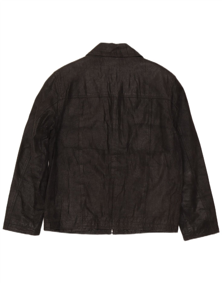 In Extenso Veste en cuir pour homme UK 38 Medium Noir