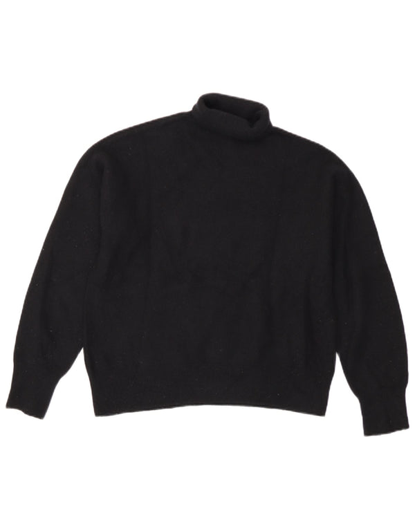 Pull vintage à col roulé pour fille 12-13 ans Noir