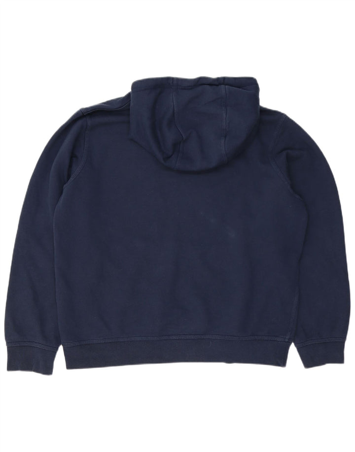 NIKE Pull à capuche pour homme en coton bleu marine Large