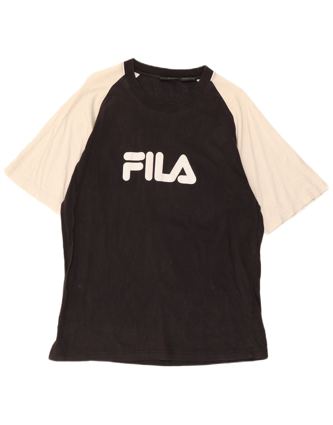 Fila T-shirt graphique pour hommes, grand, noir, colour block