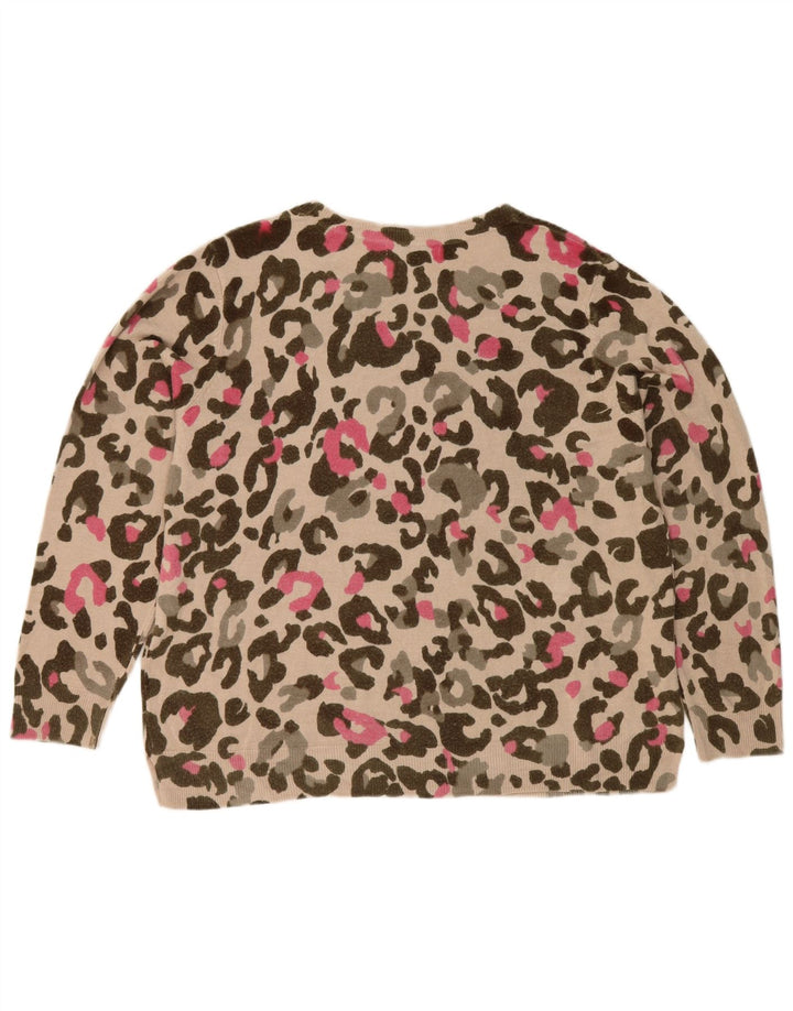 Marks & Spencer Pull à col bateau à motif abstrait pour femme UK 20 2XL